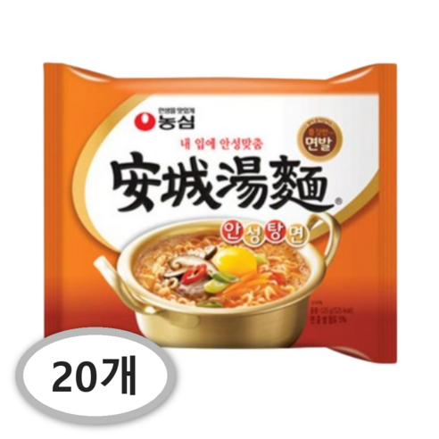 농심 안성탕면 125g, 20개