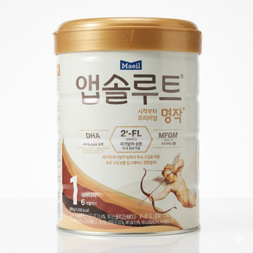 앱솔루트 프리미엄 명작 분유 1단계, 800g, 1개