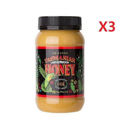 [태즈마니안] 호주 레더우드 꿀 1kg X3개