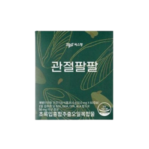 씨스팡 관절팔팔 초록잎홍합추출오일복합물 310 mg x 60 캡슐