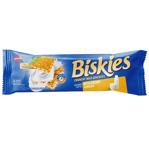 비스키스 크런키 밀크 바닐라 크림 크래커, 1개, 96g