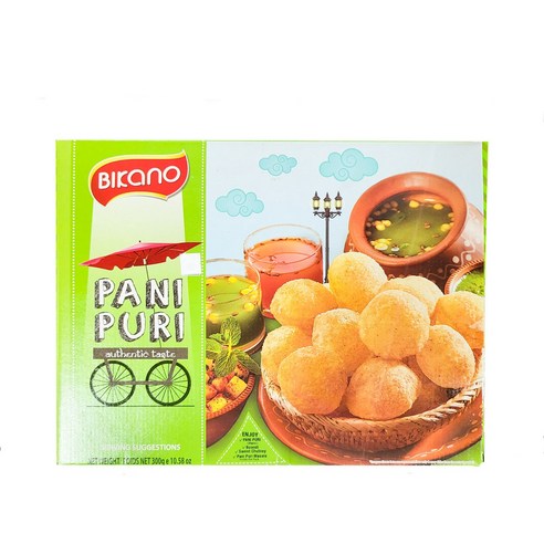Bikano PANI PURI 파니프리 300g 비카노 인도 과자 INDIA FOOD SNACK 수입 프리파니 음식 식품 BICANO 파니 푸리 퍼리, 300g, 1개