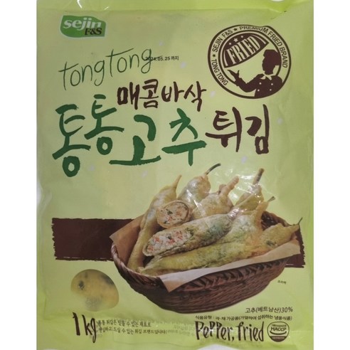 세진 통통고추튀김 1kg, 10kg, 1박스