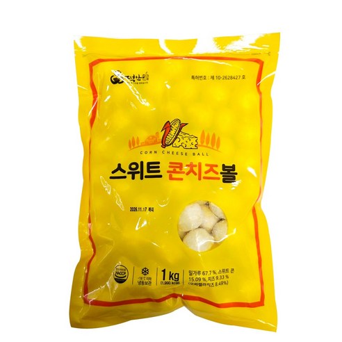 떡안애 스위트 콘치즈볼 1kg