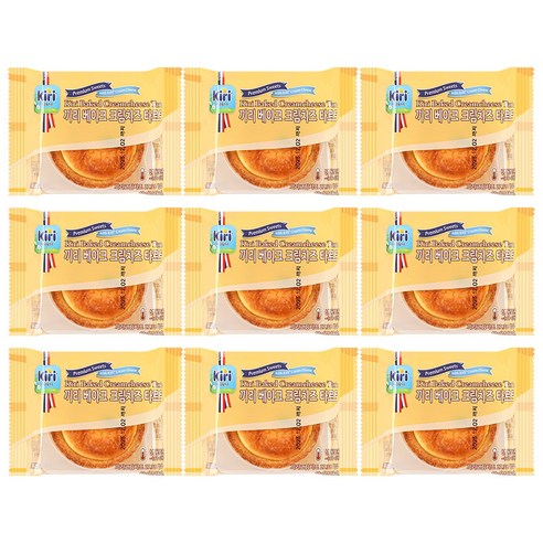 끼리 크림치즈 타르트 베이크 9개, 9개, 40g