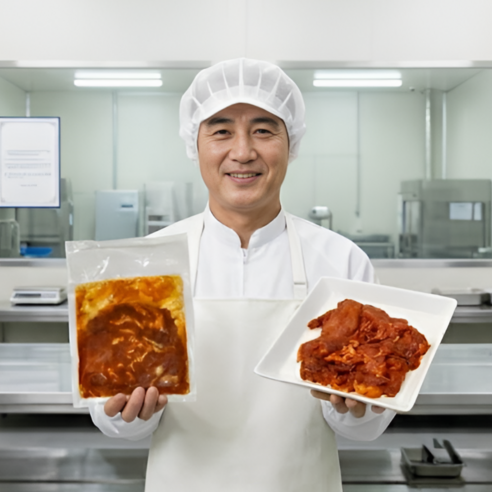 먹사부 국내산 한돈 수제 제육볶음 고추장불고기 돼지 두루치기 180g (1-2인분 혼밥 캠핑용 도시락 반찬 간편식 밀키트)