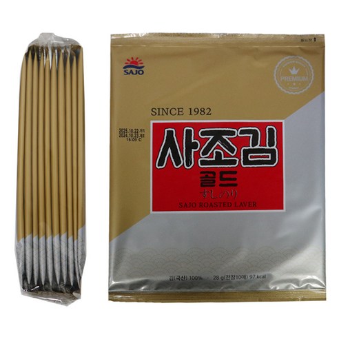 사조김 골드 전장김 김밥용김(2.8g10매) 28g 10봉