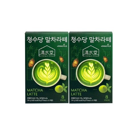 청수당 말차 라떼