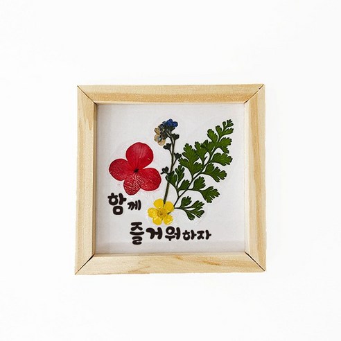 [몽파] [집콕] 원목 프레임 압화 액자 만들기 (1인용, 4인용 택 1)
