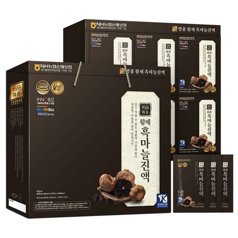 마시는수액 면역증강 자양강장 흑마늘진액 피로회복 기력보강, 30개, 70ml
