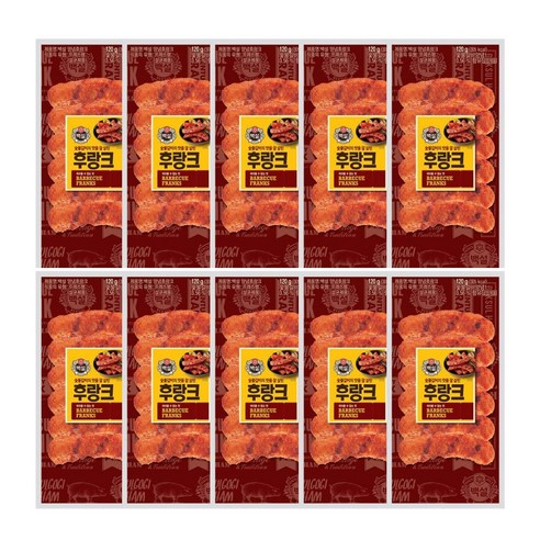 (냉장)[백설]숯불갈비후랑크120g, 10개, 120g
