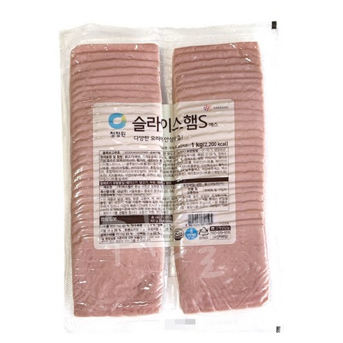 청정원 슬라이스햄S1kg