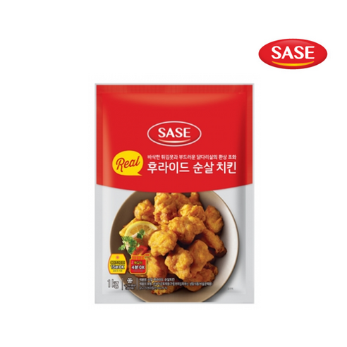 사세 리얼 후라이드 순살치킨1kg, 1kg, 5개