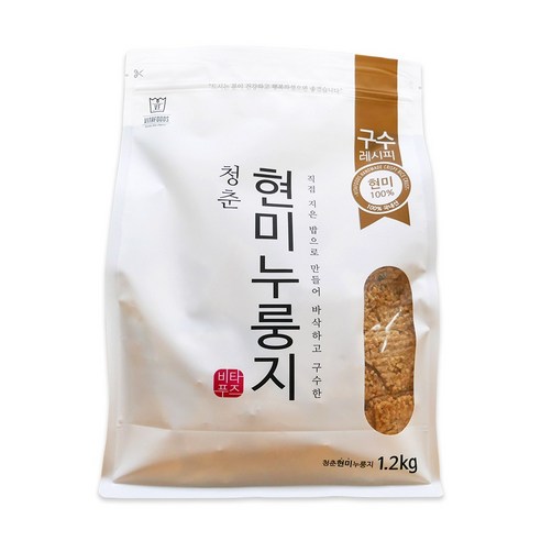 청춘현미누룽지, 1.2kg, 1개