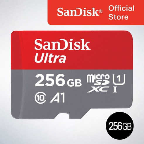 샌디스크 울트라 마이크로SD SDSQUAR, 256GB, 1개