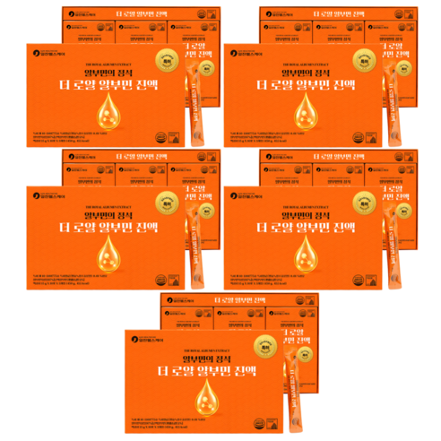 HnF 리뉴얼 더로얄 알부민 진액 프랑스산 알부민 97% 특허받은 발효녹용 식약처인증 HACCP, 6세트, 30정