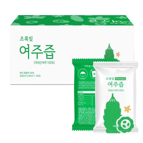 [흙의미학] 담양 초록빛 여주즙 여주진액