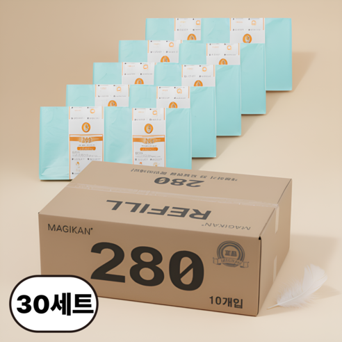 매직캔 정품리필봉투 280그린 (27리터용) 280R10G
