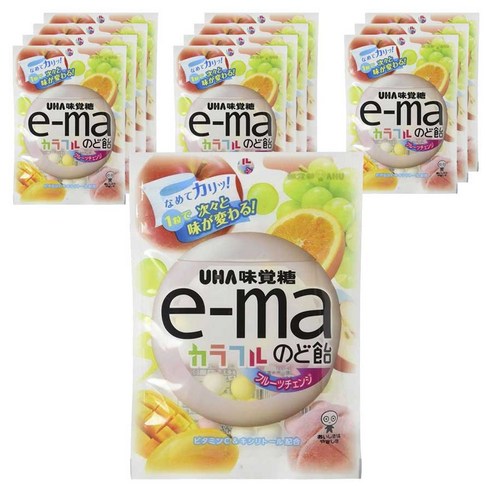 ema 컬러풀 목캔디 후르츠 체인지