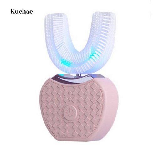 Kuchae 휴대용 실리콘 전동칫솔 치아미백기