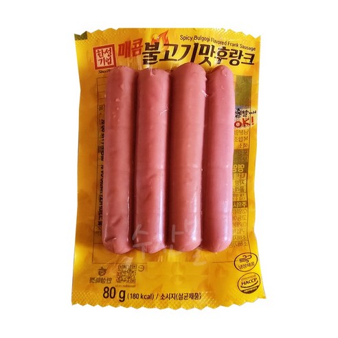 매콤불고기맛 후랑크80g(추억의 문방구 불량식품 수입과자)