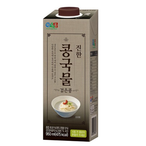[정식품/] 간단요리사 진한 콩국물 검은콩 950mlx6팩