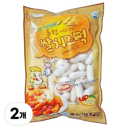 떡안애 퓨전 쌀 치즈떡 2kg (1kgX2개)