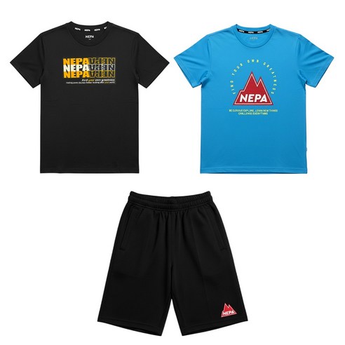네파 키즈 주니어 반팔 반바지 하복 세트 3pcs