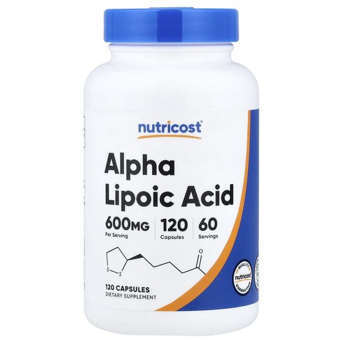 Nutricost 알파리포산 300mg Alpha-Lipoic Acid, 120정, 2개