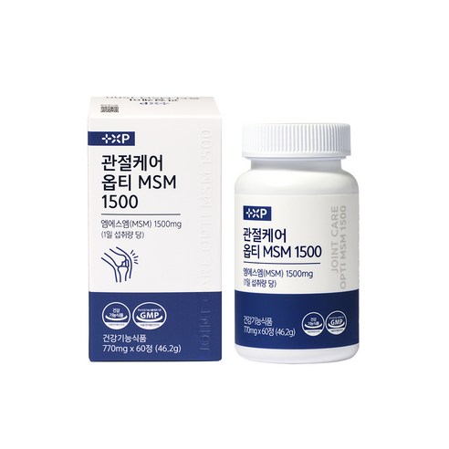 관절 영양제 MSM 옵티 관절케어 1500 연골, 3개, 60정
