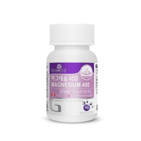 GREEN CORE 마그네슘 400 1200mg MAGNESIUM 400mg 90정, 90정, 1개