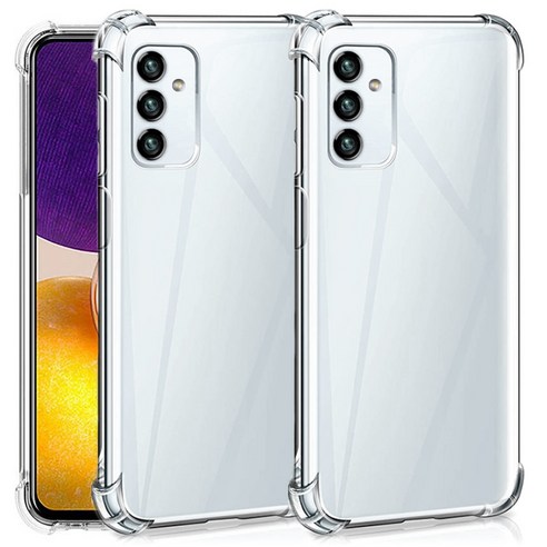 스톤스틸 1+1 갤럭시 A82 5G 퀀텀2 클라우드 투명 에어 쿠션 범퍼 케이스 퀀텀2케이스