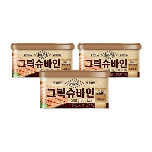 그릭슈바인 캔햄 200g x 3개, 200g, 3개