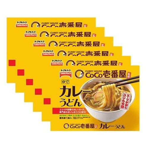 테이블마크 코코이찌방야 카레우동 347g X 6봉 일본식