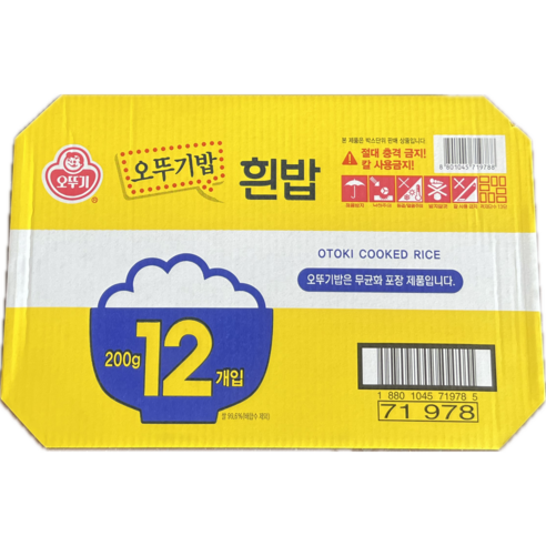 오뚜기 맛있는 오뚜기밥, 200g, 12개