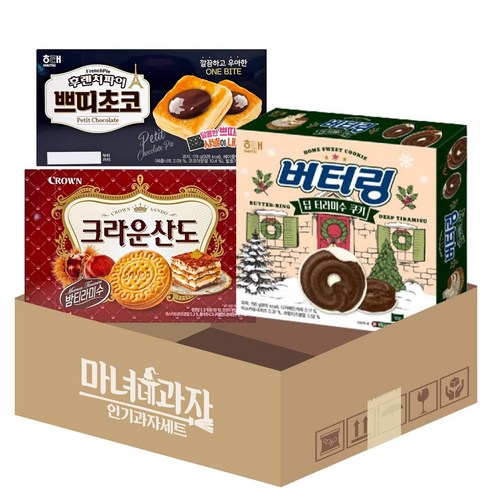 쁘티밤st 후렌치파이 쁘띠초코 + 버터링 딥 티라미수 + 크라운산도 밤티라미수 323g, 323g, 1개