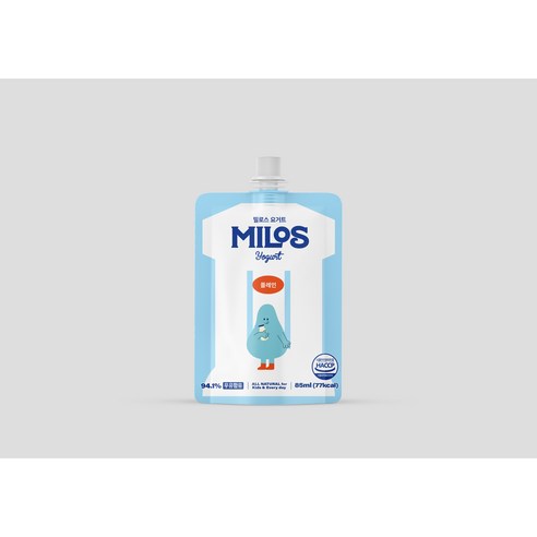 어린이 요거트_밀로스, 4개, 85g, 플레인