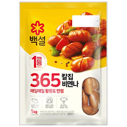 백설 365 칼집비엔나, 1개, 1kg