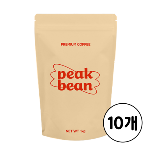 피크빈 고소한 넛넛 블렌드 커피 원두 홀빈, 10개, 1kg, 홀빈(분쇄안함)