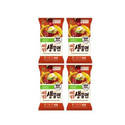 원하프비빔생쫄면460g풀무원-4개