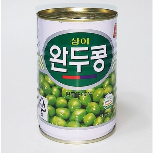 삼아 완두콩 통조림