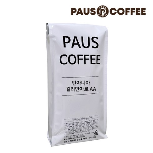 파우스커피 탄자니아 킬리만자로 AA 원두커피, 1개, 250g, 홀빈(분쇄안함)