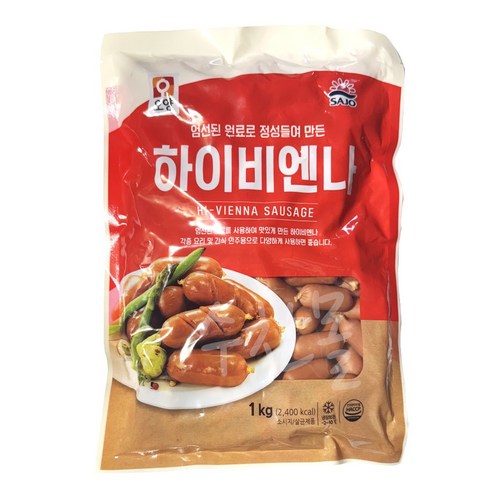 [퀴클리몰] 사조오양 하이비엔나 1kg x 2개