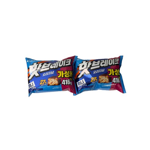 (장우) 오리온 핫브레이크 미니 대용량 416g, 416g, 2세트