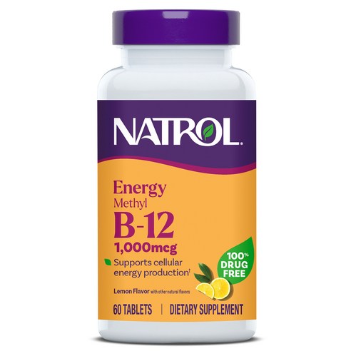 나트롤 메틸 B-12 1000mcg 레몬 츄어블 타블렛