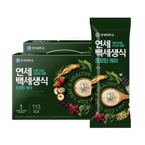 연세우유 단백질 생식 프로틴 케어 (40g x 21포) 2박스 총42포