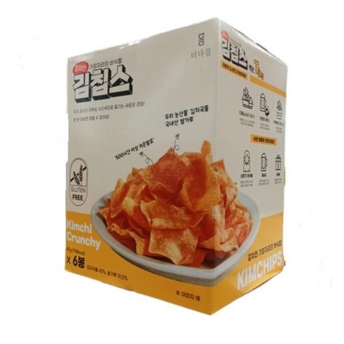 더다믐 김칩스 240g (40g x 6봉) 김치부각