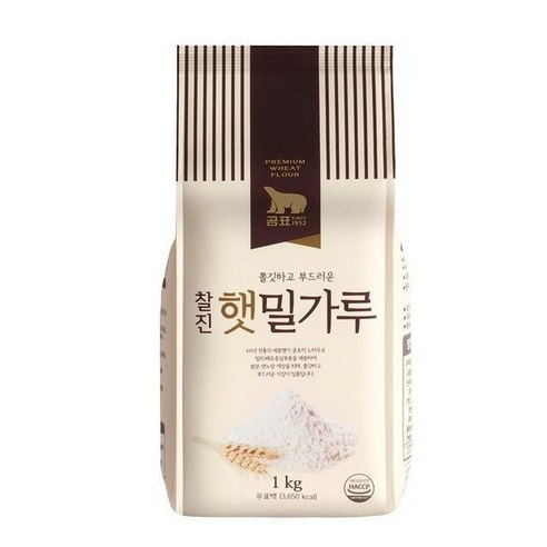곰표 찰진 햇밀가루, 1kg, 5개