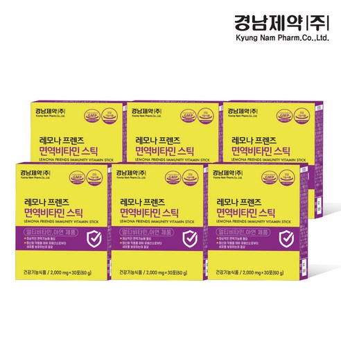 경남제약 레모나프렌즈 면역비타민 스틱 아연, 180개, 2g