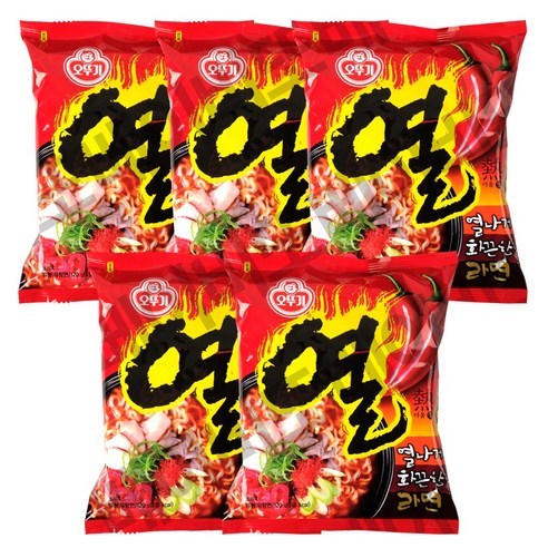 오뚜기 열라면 120g, 5개